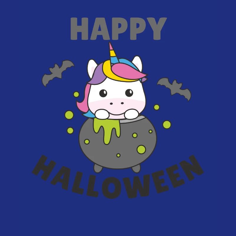 Licorne Joyeux Halloween Chat de sorcière