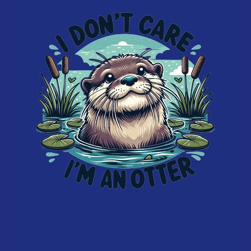 Mir egal ich bin ein Otter. - süßer Otter