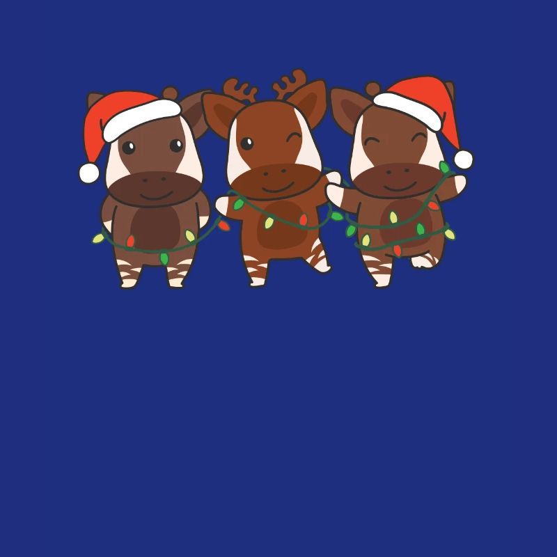 Okapi Noël Hiver Animaux Okapi