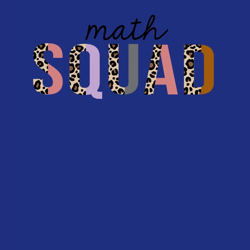 Math Squad Leopard Print Drôle