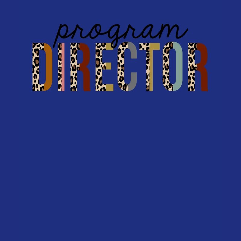 Programmdirektor Leopard Print Funny