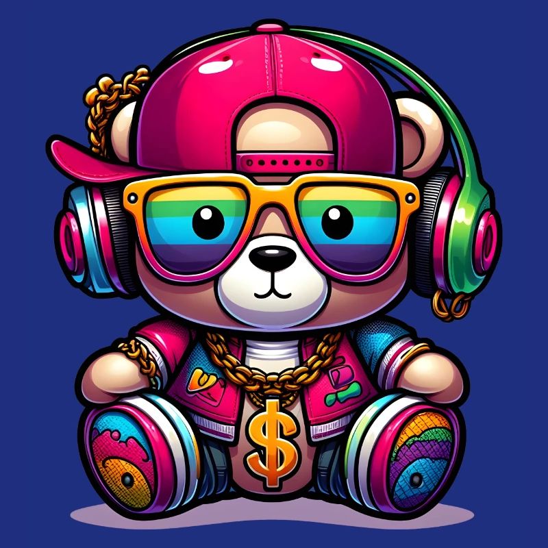Bunter Teddybär