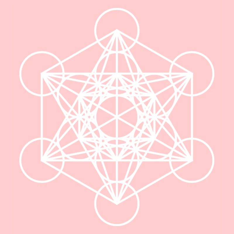 metatron cube white cube gift idea