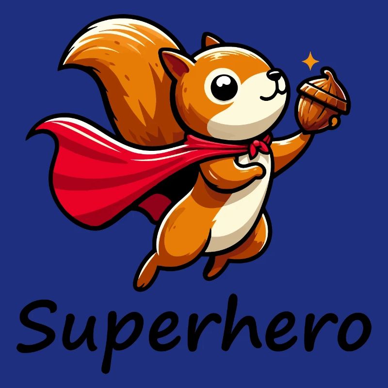 Eichhörnchen Superheld