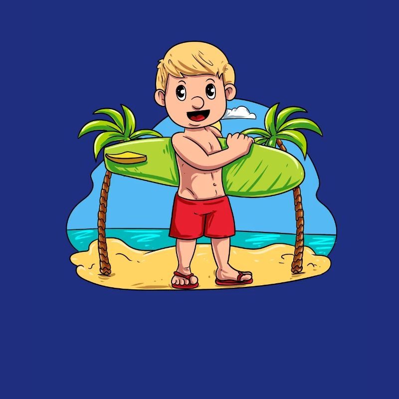 Child Surfboard Surfer