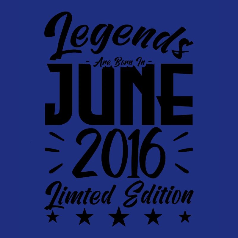 Geboren Juni 2016 Geburtstagsgeschenk 2016.