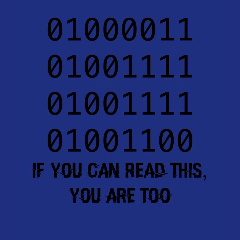 Computer Binary Code Developers Gift