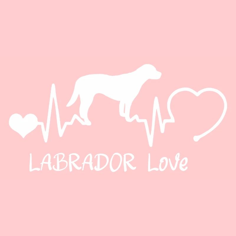 Labrador mit Herzschlag