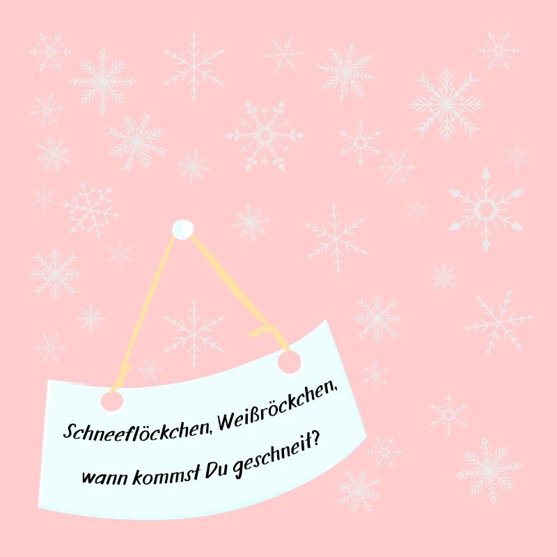 Schneeflocken und Weihnachtslied