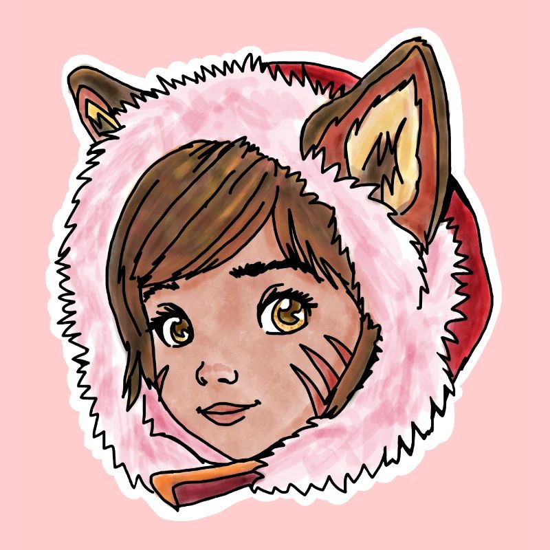 Rotkäppchen als kleiner Wolf