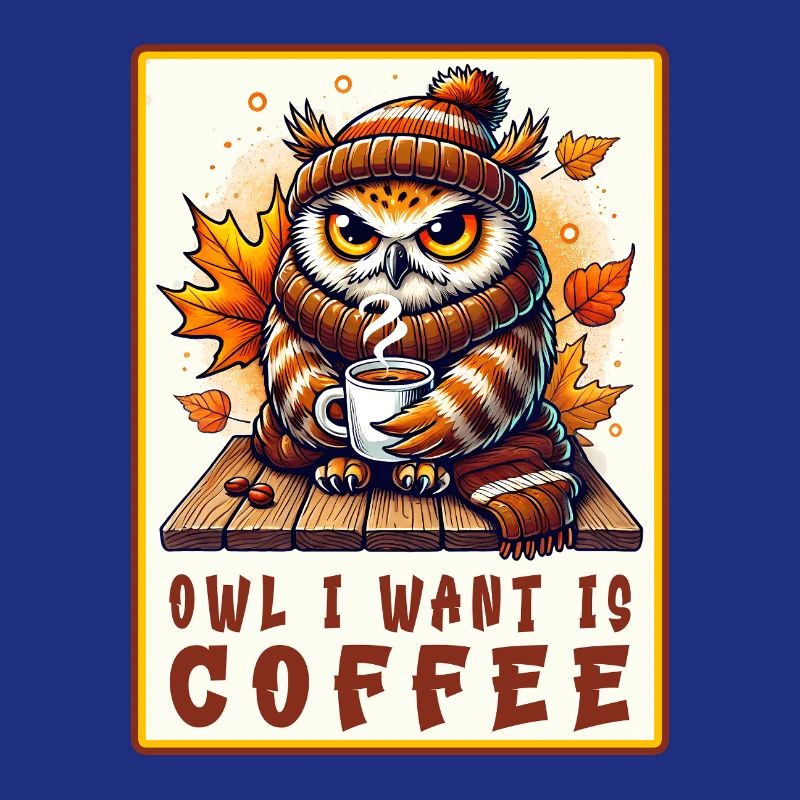Eulen Kaffee Desgin