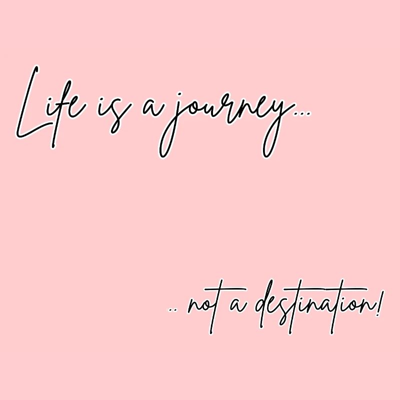 La vie est un voyage Conception de citation