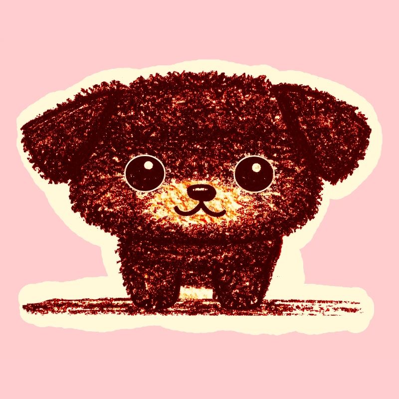 Winziges Hündchen (Rot)