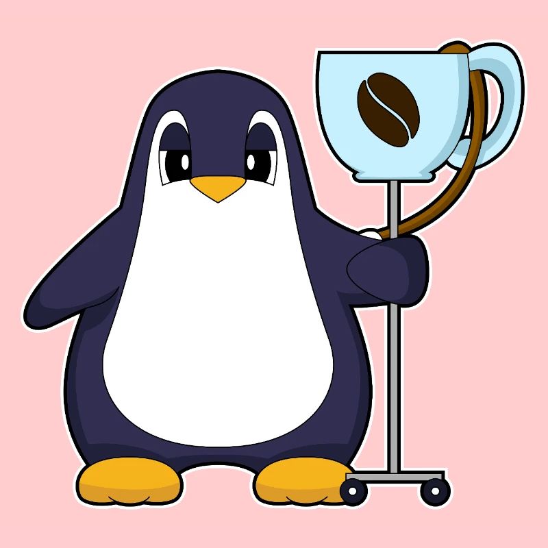 Pinguin Kaffee Tasse