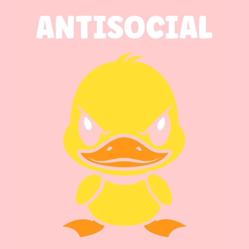 Grumpy Antisocial Duck