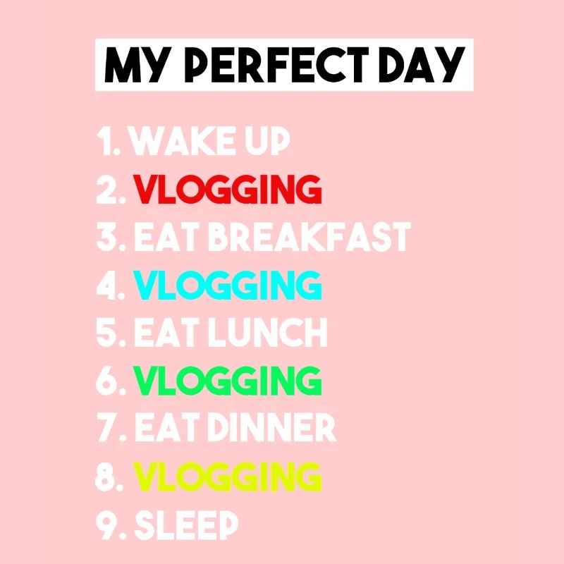 Mein perfekter Tag Vlogging-Zeitplan – Creator-Kunst