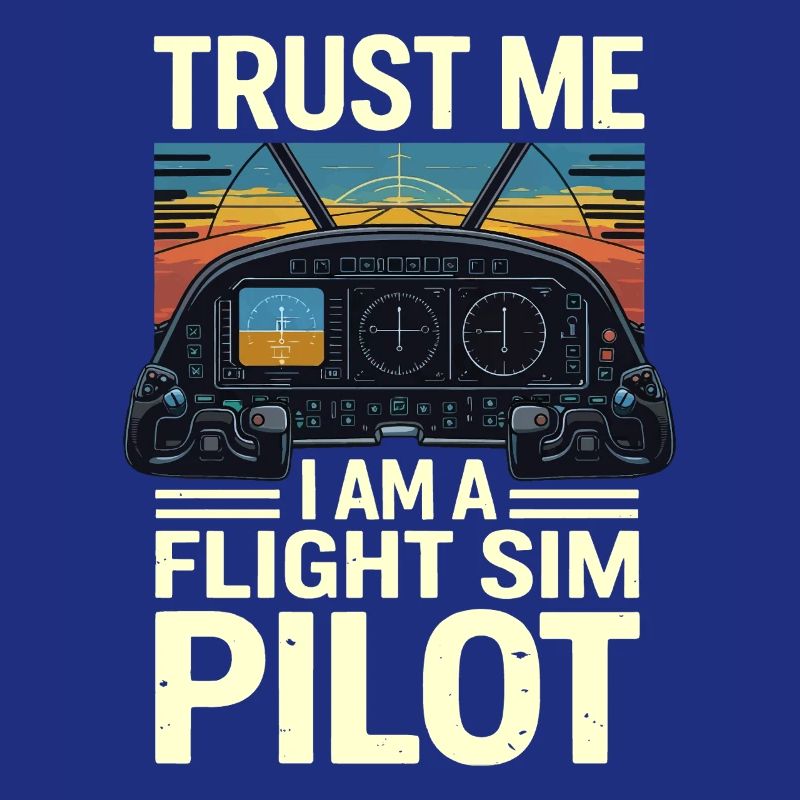 Vertrau mir ich bin ein Flugsimulatorpilot