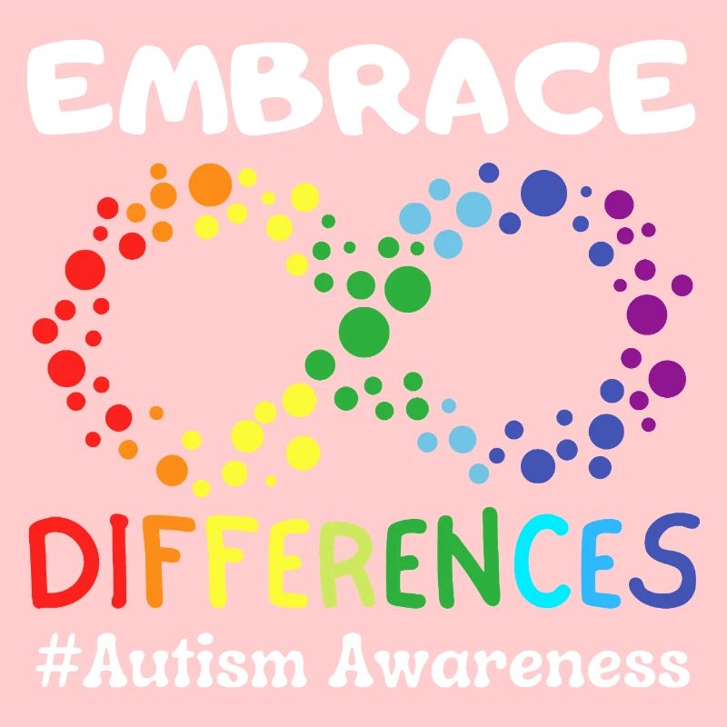 Embrace Differences Autism Awareness Infinity