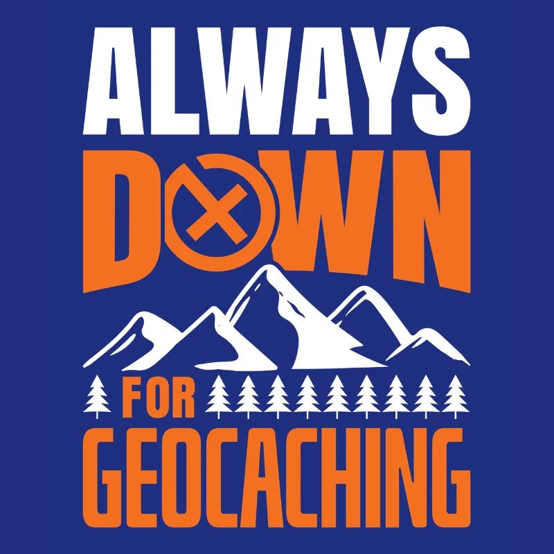 Down For Geocaching GPS Hunter Art