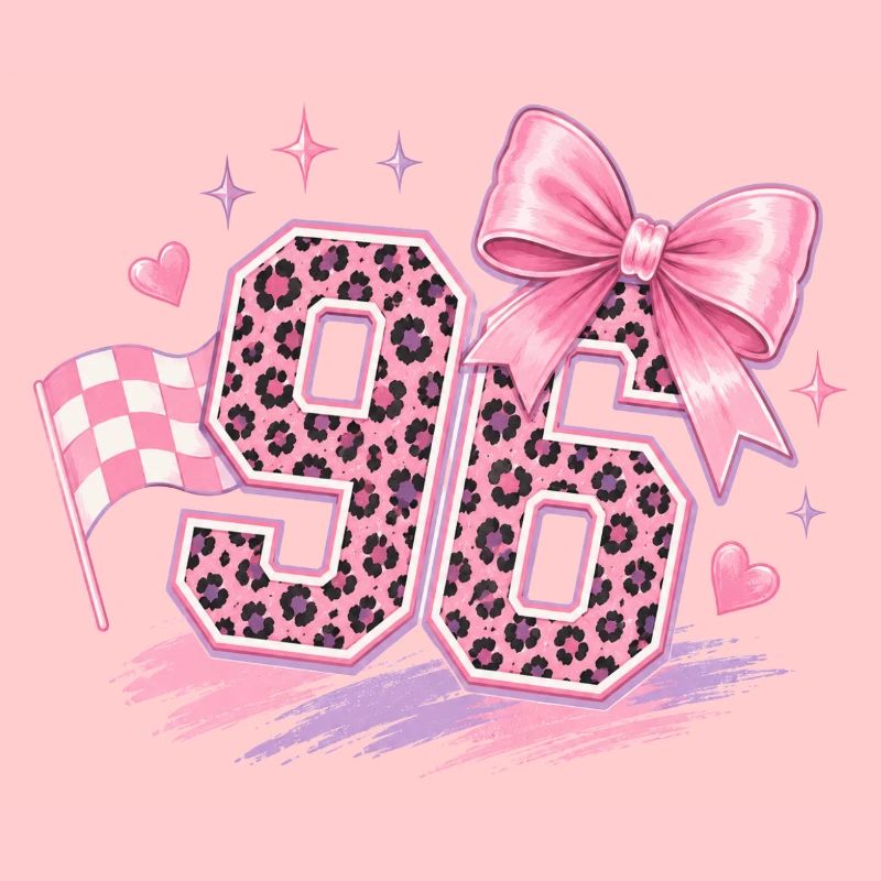 Leopard Pink 96 Glitzer