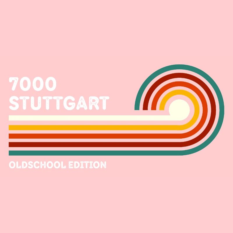 Stuttgart Retro Shirt 7000 Zip Code 80s