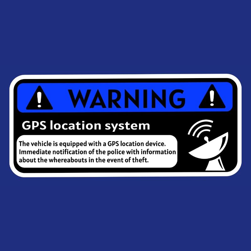 GPS Alert Sticker