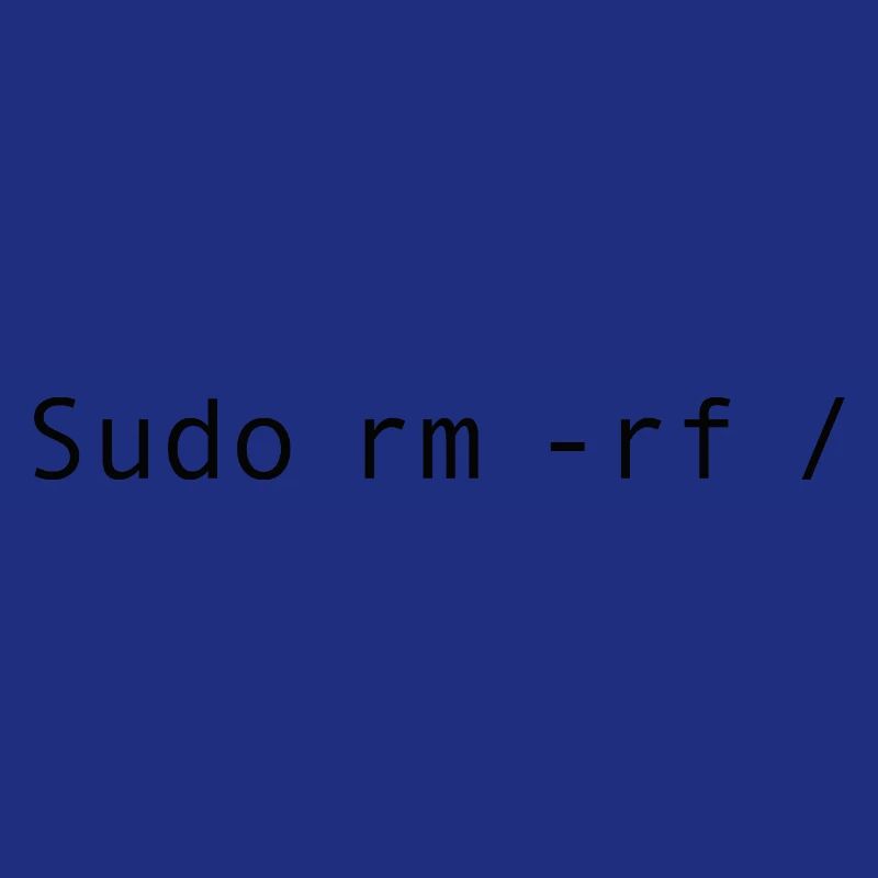 Linux Coding Sudo rm -rf /