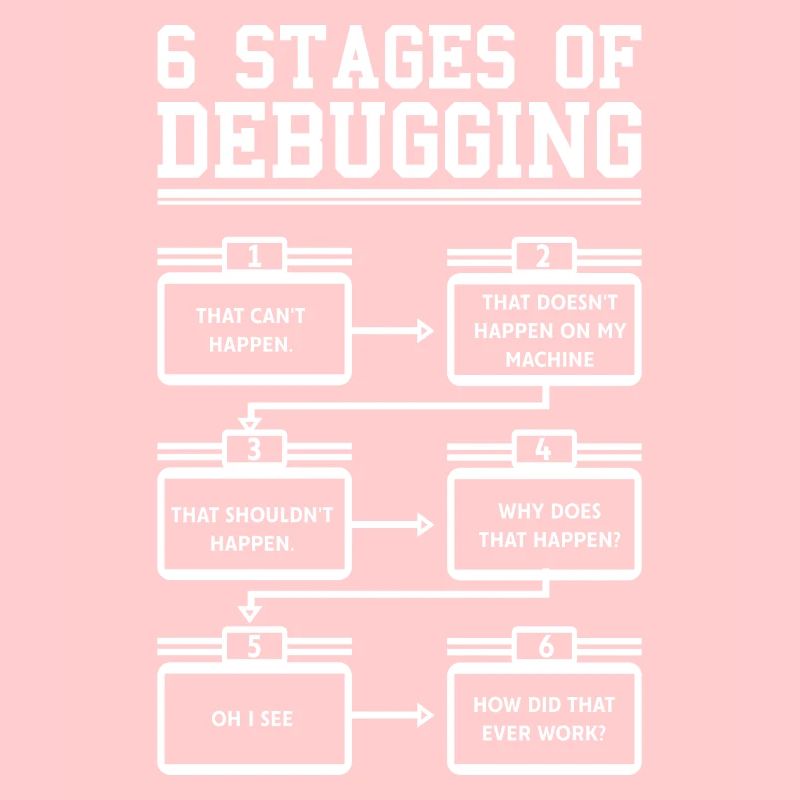 6 Stages of Debugging Programmierer Software