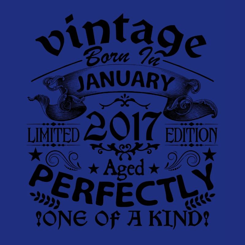 Janvier 2017 | Vintage 2017 | né en Janvier