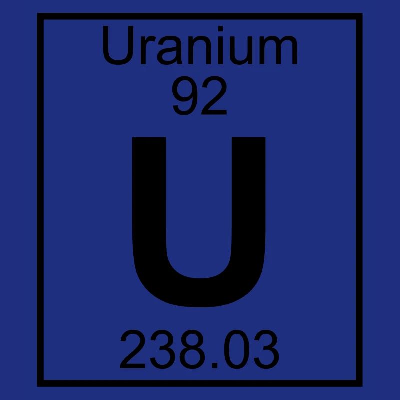 Periodic Element 92 - U (uranium) - BIG