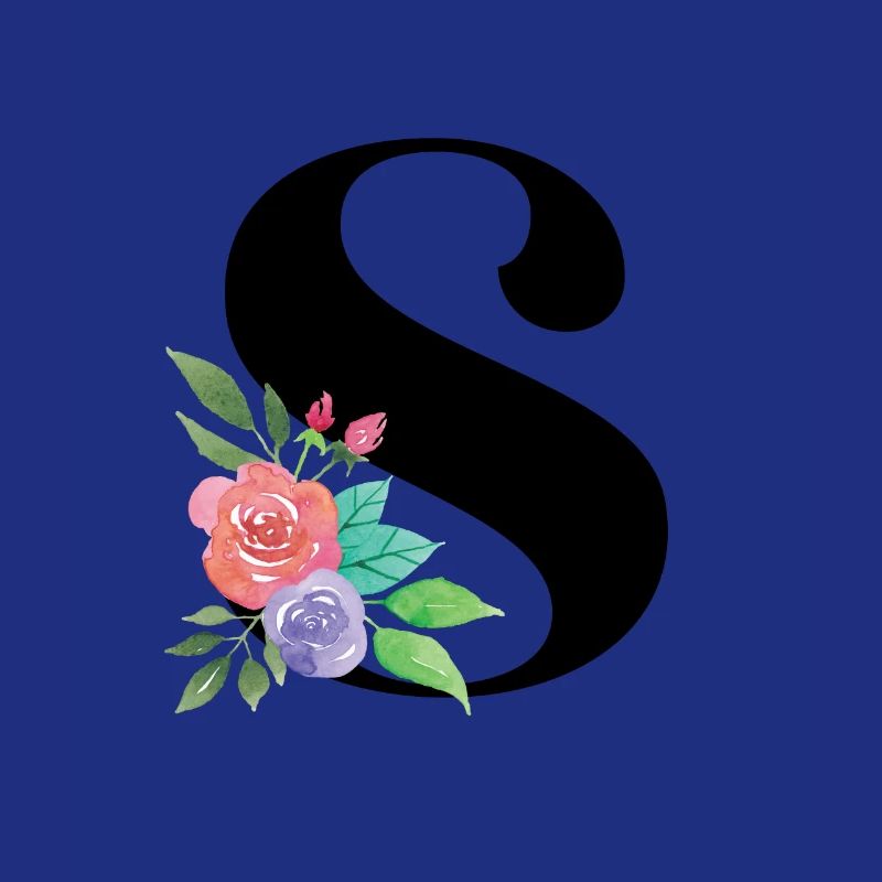 Letter S personalized gift alphabet first name Christmas