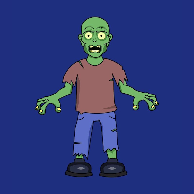 Zombie effrayé