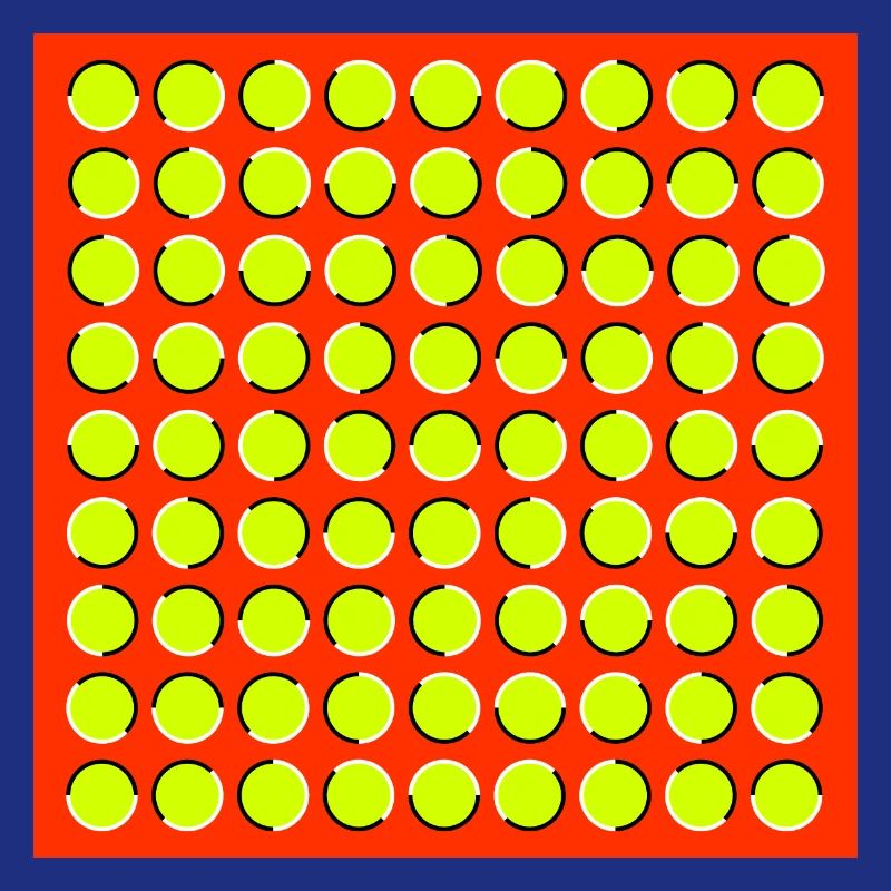 optical illusion - moving circles