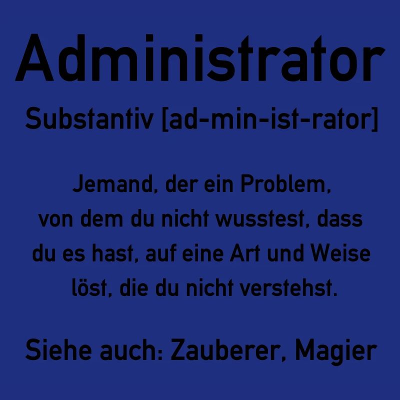 Administrator - Admin - In allen Vector Farben