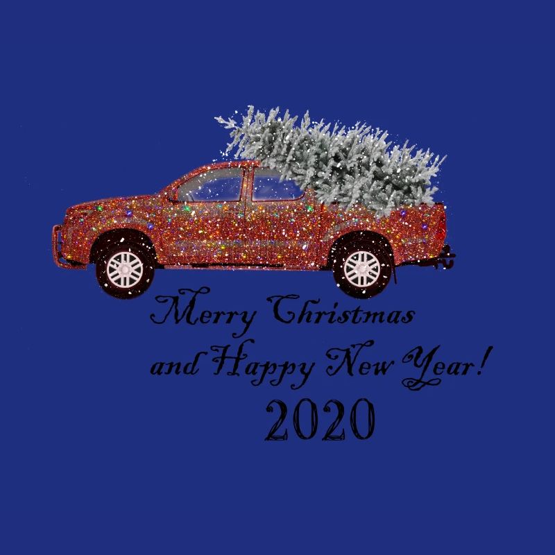 Weihnachtsauto mit Tannenbaum