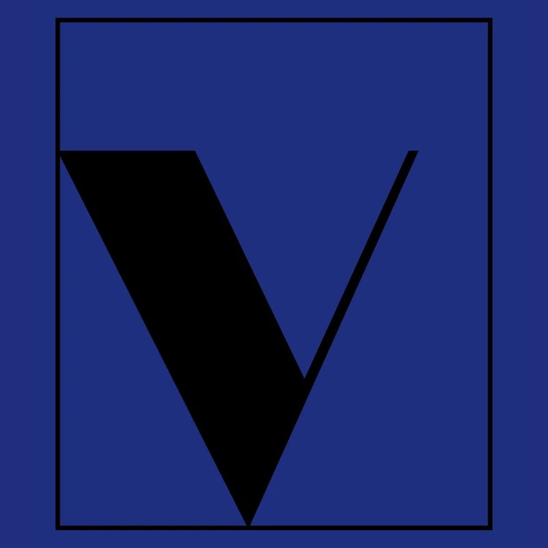 Letter alphabet v