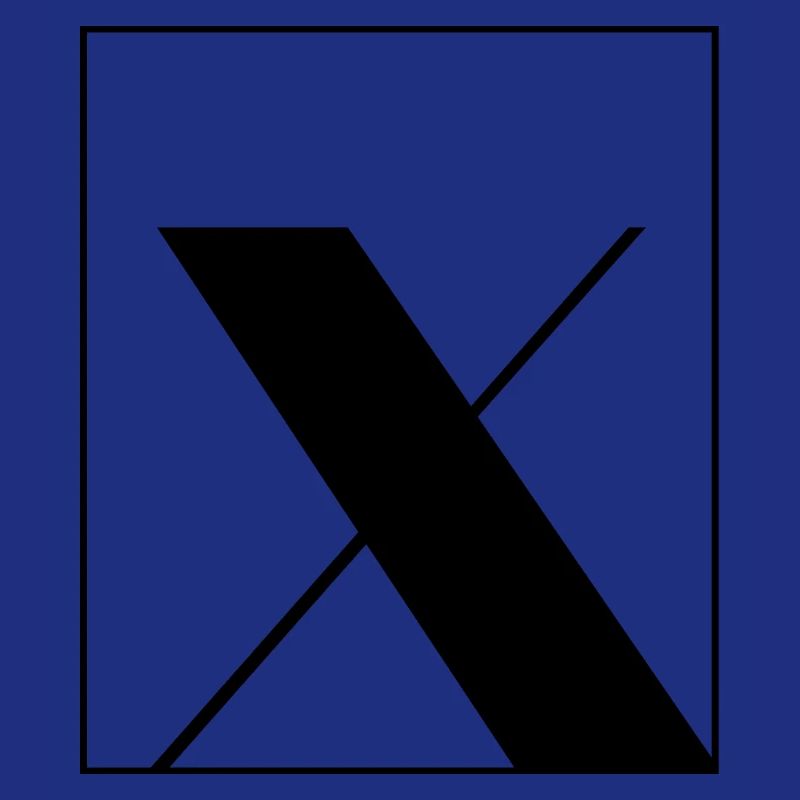 Buchstaben-Alphabet x