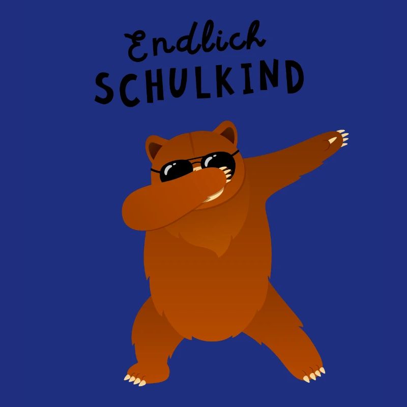 Endlich Schulkind Bär Dab Einschulung
