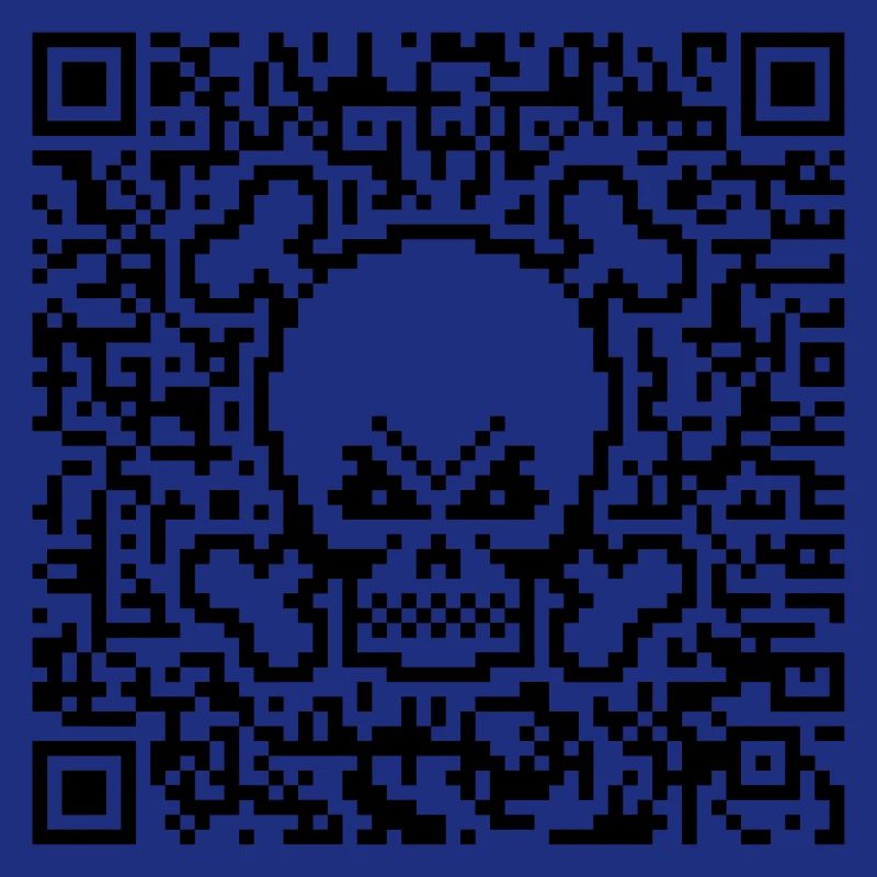 Totenkopf / Totenschädel (Quick Response Code / P)