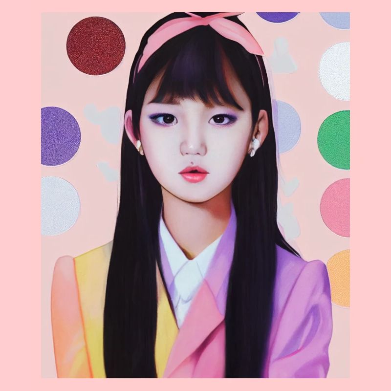 Mignonne K Pop Idol de Corée sur une photo d’école