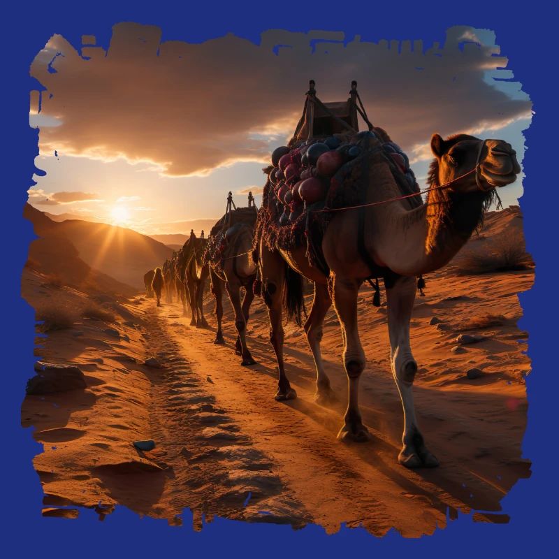 Camel caravans have a long tradition