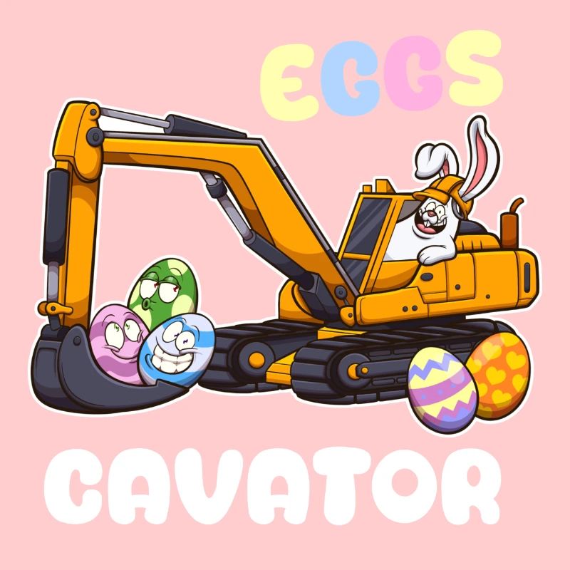 Eggscavator Easter Pun