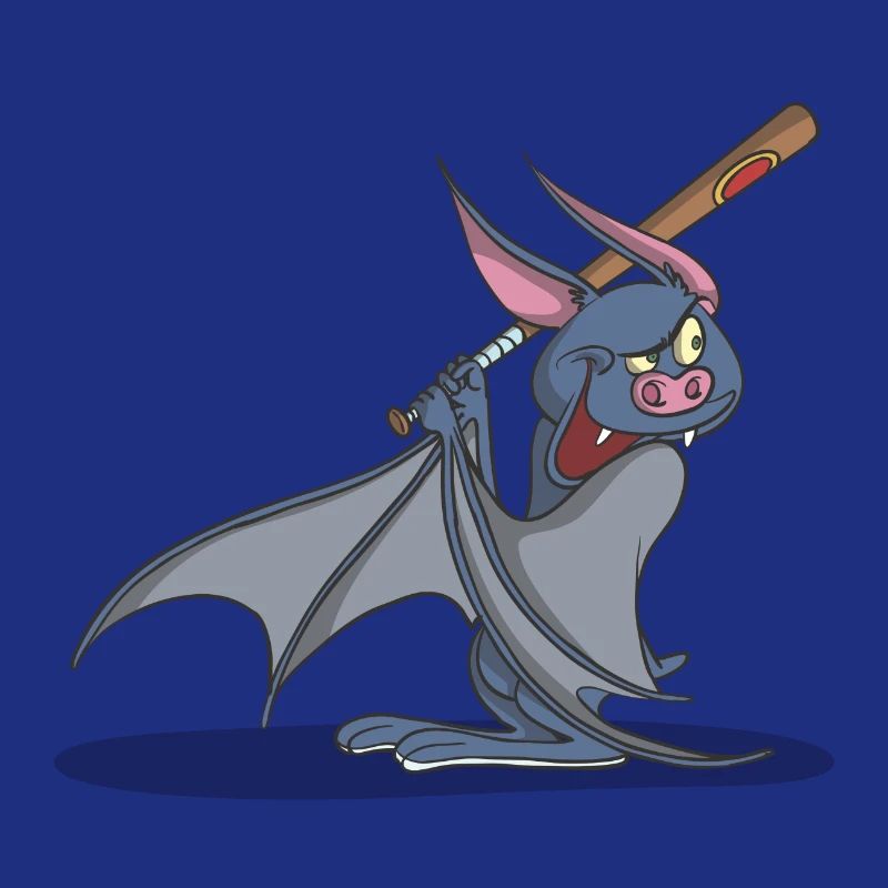 Bat with baseball bat