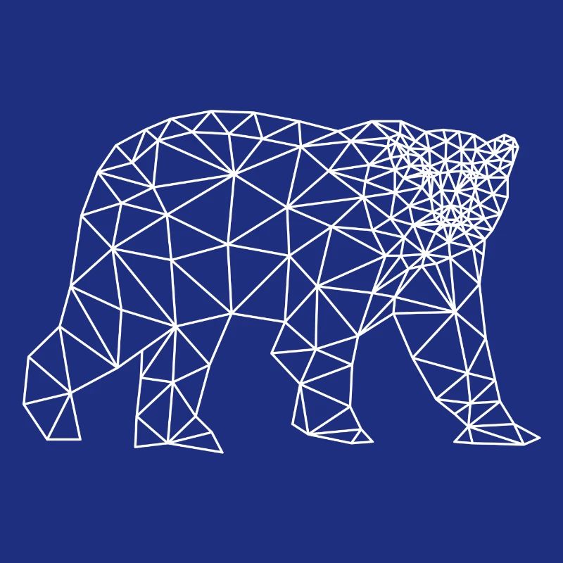 polar bear polygon polar bear
