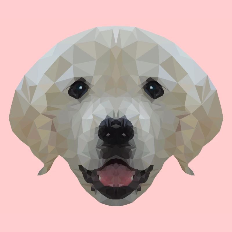 Chien Labrador Polygone