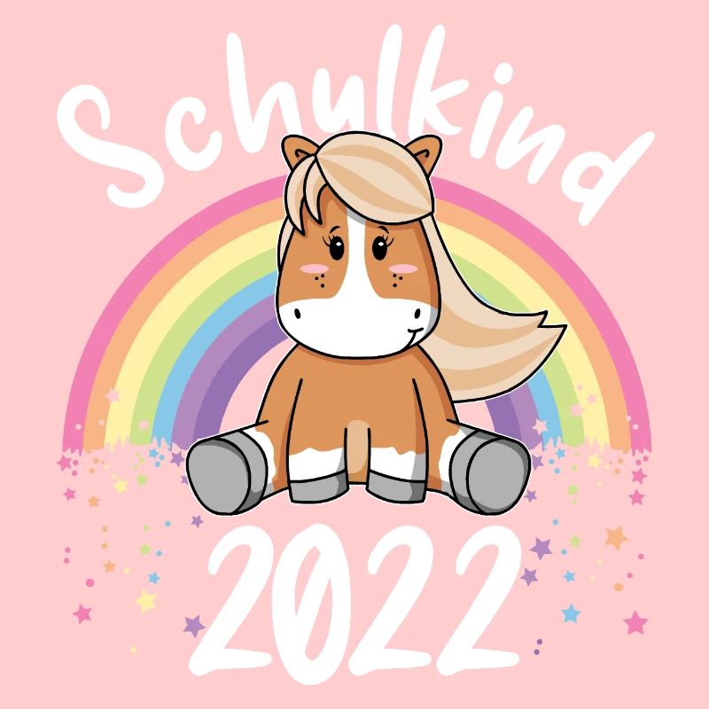 Schulkind Pferd - Erste Klasse Einschulung Schule