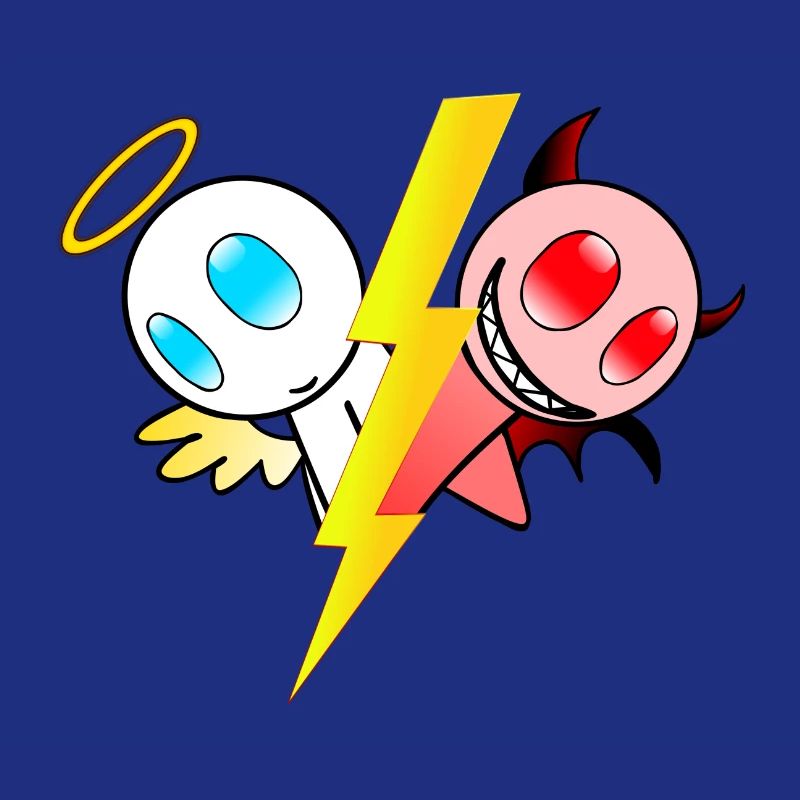 Engel oder Teufel. Gut oder böse. Lieb oder frech