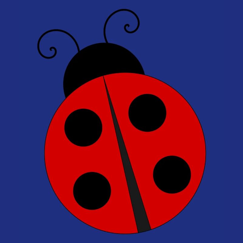 Ladybug with four black dots