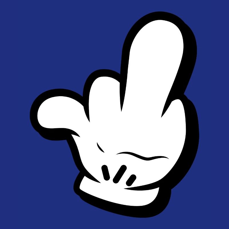 Mittelfinger Comic Style