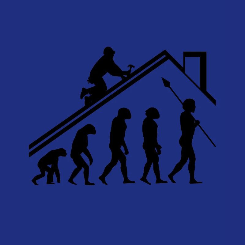 Dachdecker Evolution Geschenk